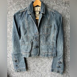 Abercrombie & Fitch Blue Jean Jacket Classic Denim Style